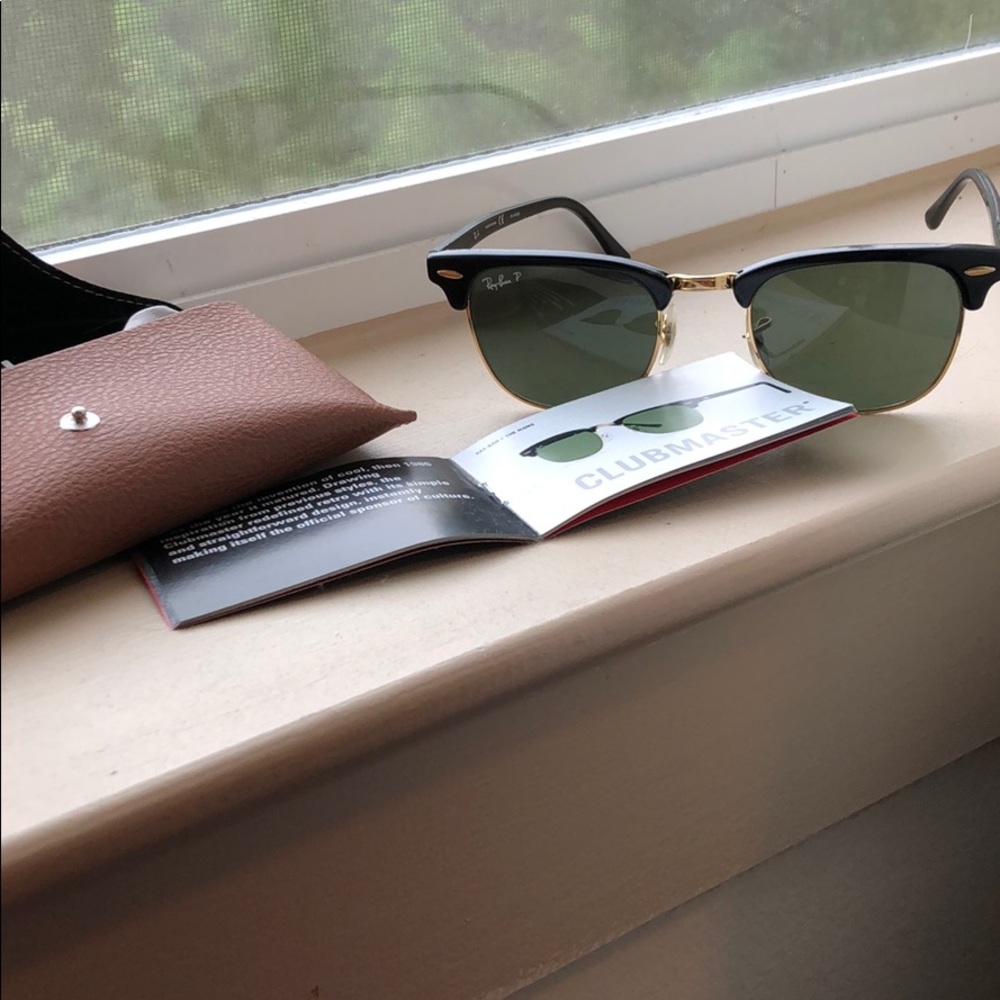 Clubmaster polarized rayban sunglasses